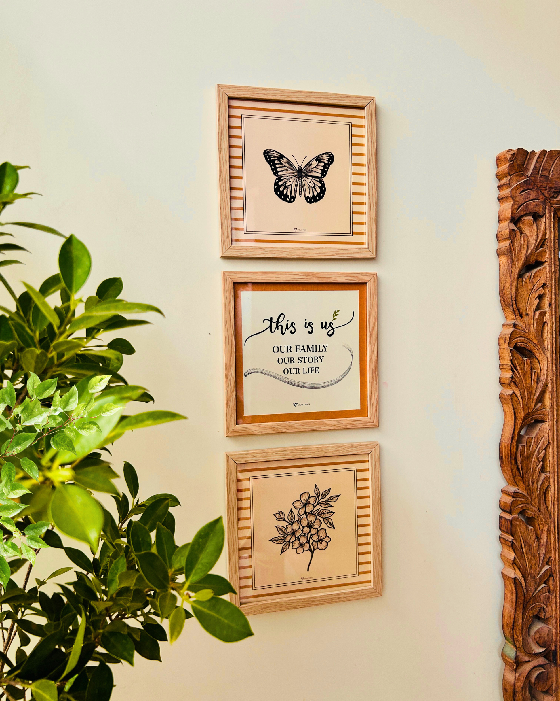 Still Stories | This is us | A set of 3 Wall Frames