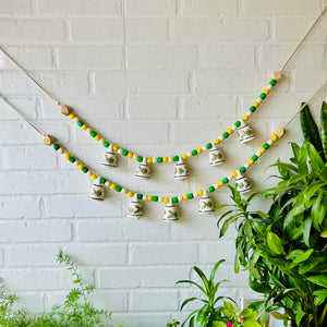 KHANAK | Ceramic bells bunting  - AMALTAS