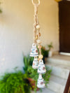 RUSTIC | Symphony Chimes | Bunch of 4 (mini) bells with Ceramic Hook