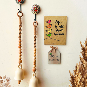 Easy Decor Bell Combos | Quotes with macrame ceramic bells
