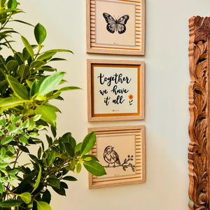Still Stories | Together we have it all | A set of 3 Wall Frames