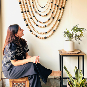 Eclipse — Beaded Atelier Drape Wall Hanging