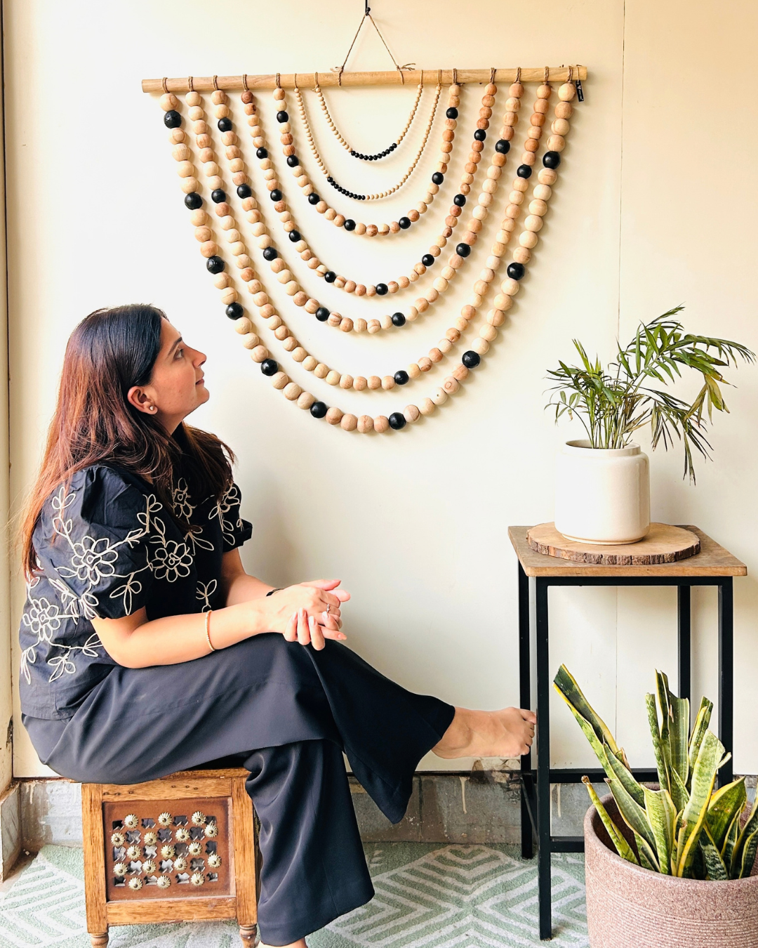 Eclipse — Beaded Atelier Drape Wall Hanging