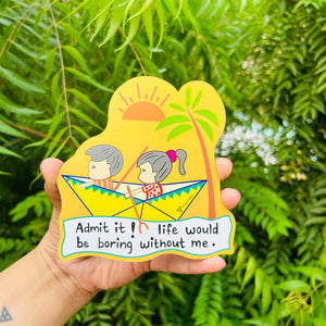 Without me | Rakhi Fridge Magnet