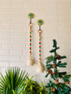 CHRISTMAS SPECIAL | SET OF FIVE | Ceramic Beaded Bells with Ceramic Hooks (BUY 4 GET 1 FREE)