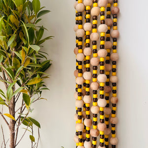 Yellow Boho Strings | Beaded Curtain