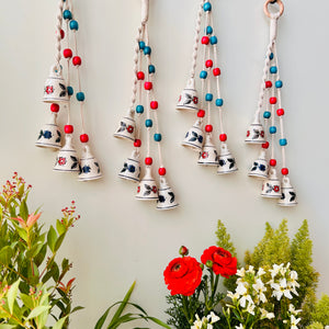GULMOHAR | Set of 4 Symphony Chimes with 4 Ceramic Hooks