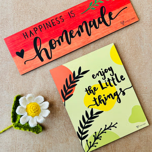 Mac-crochet Collection | Bless This Home wall set up | with macrame hangers and crochet flowers