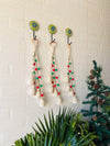 Christmas decor | Symphony Chimes | Bunch of 4 (mini ivory bells with Ceramic Hook | Set of 3