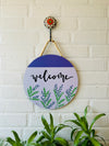 Welcome | Wooden sign board | 12 inches diameter