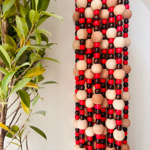 Red Boho Strings | Beaded Curtain