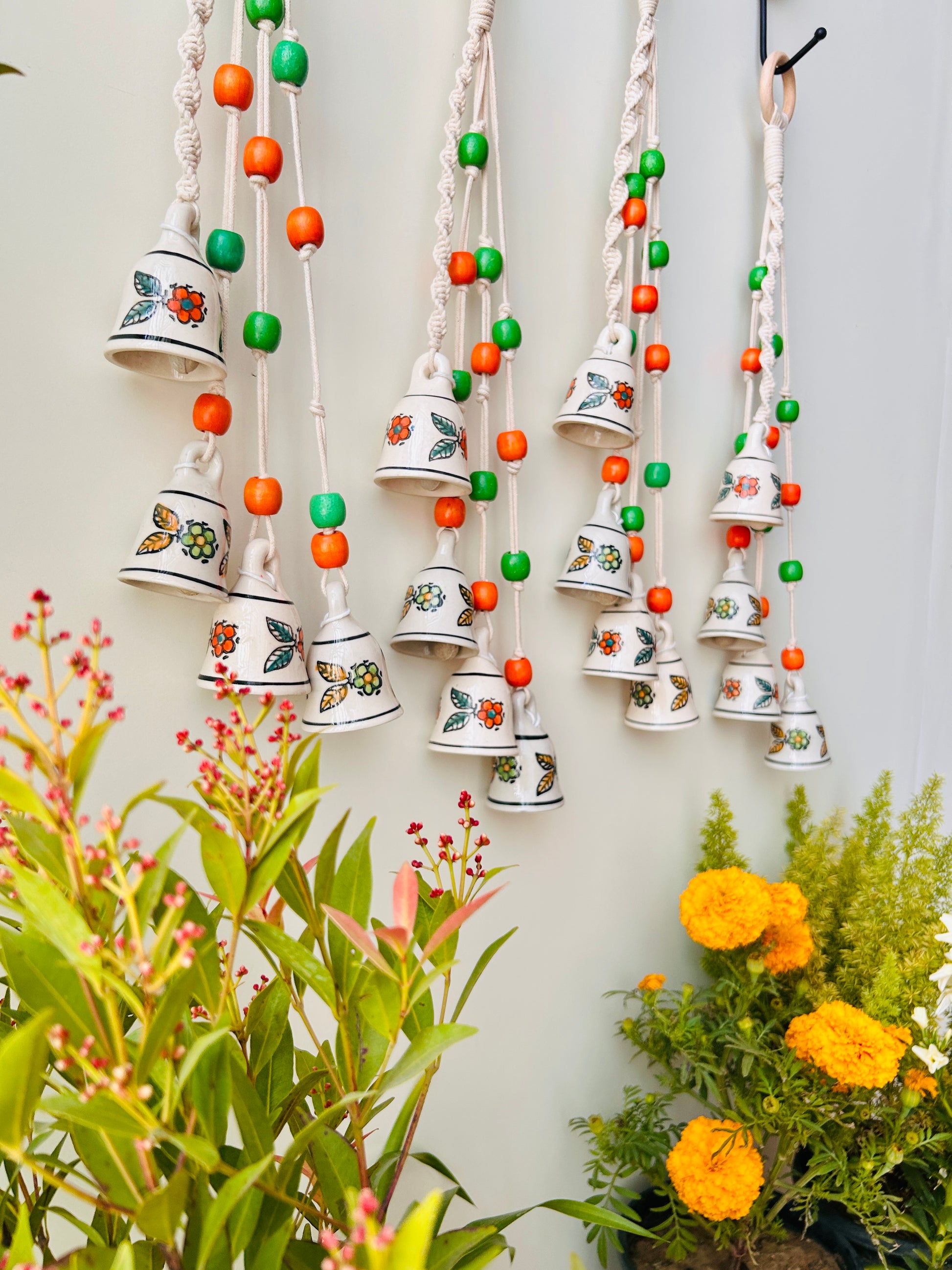 MARIGOLD | Set of 4 Symphony Chimes with 4 Ceramic Hooks