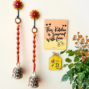 Easy Decor Bell Combos | Quotes with macrame ceramic bells