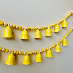 KHANAK | Ceramic bells bunting  - SUNSHINE ON A STRING