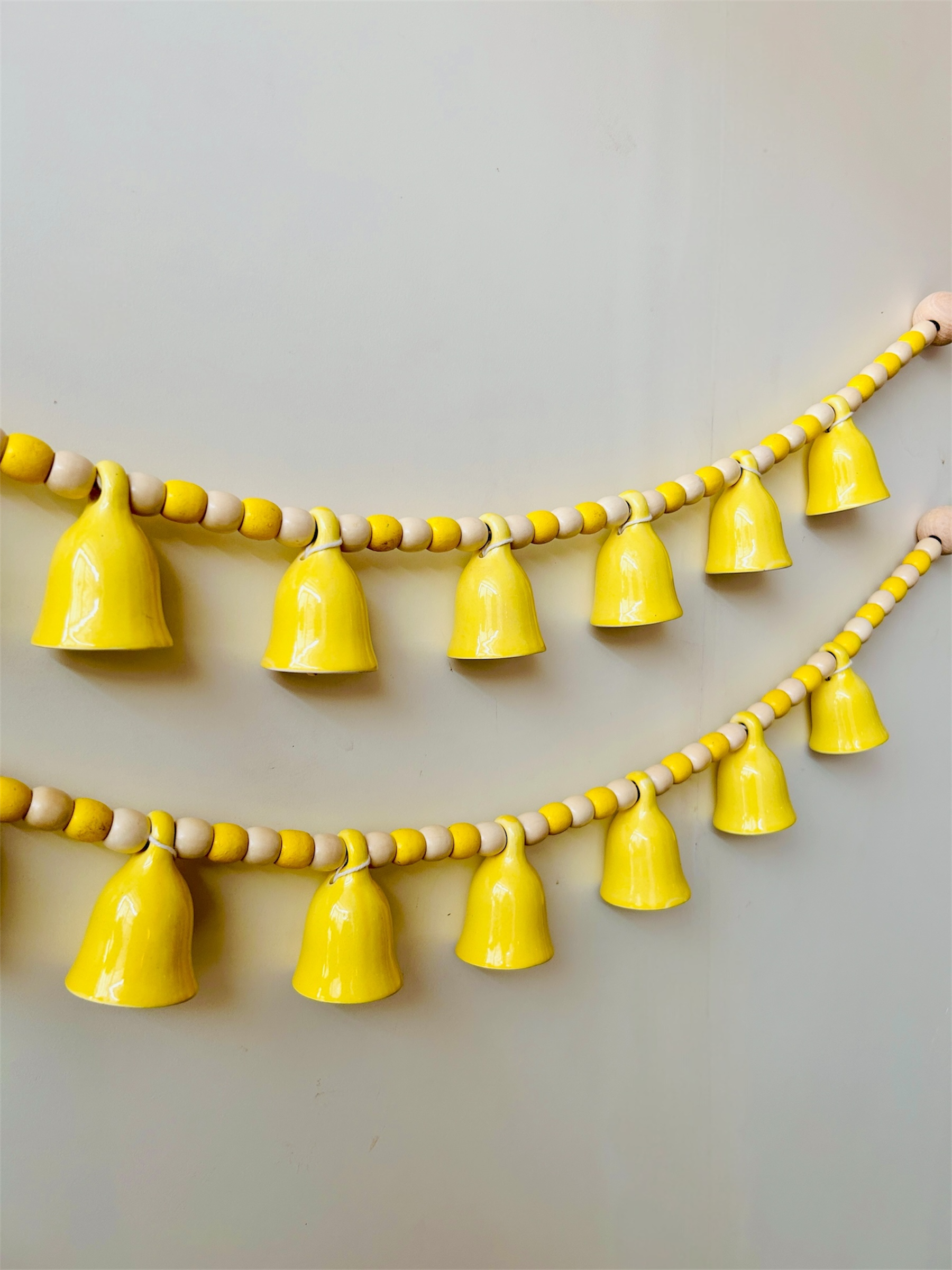 KHANAK | Ceramic bells bunting  - SUNSHINE ON A STRING