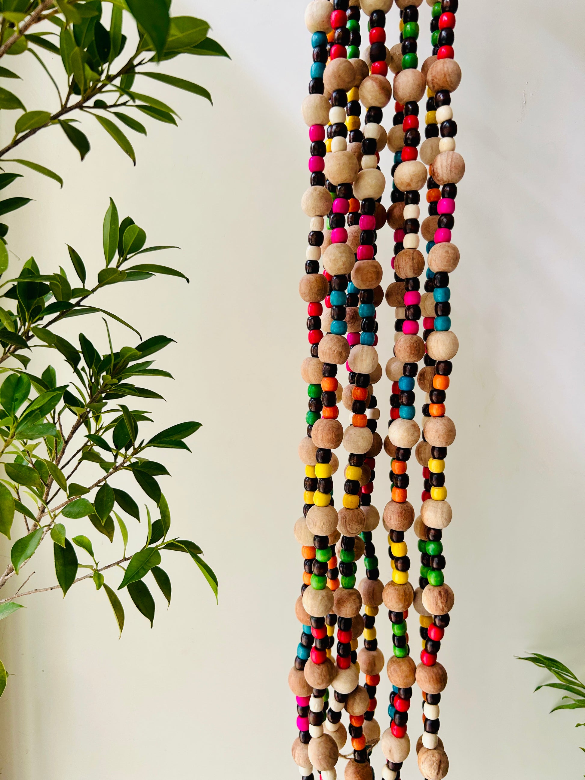 Rainbow Boho Strings | Beaded Curtain