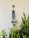 Macrame Melodies | SAPPHIRE (Set of 3 'ceramic' hanging bells) + Ceramic hook