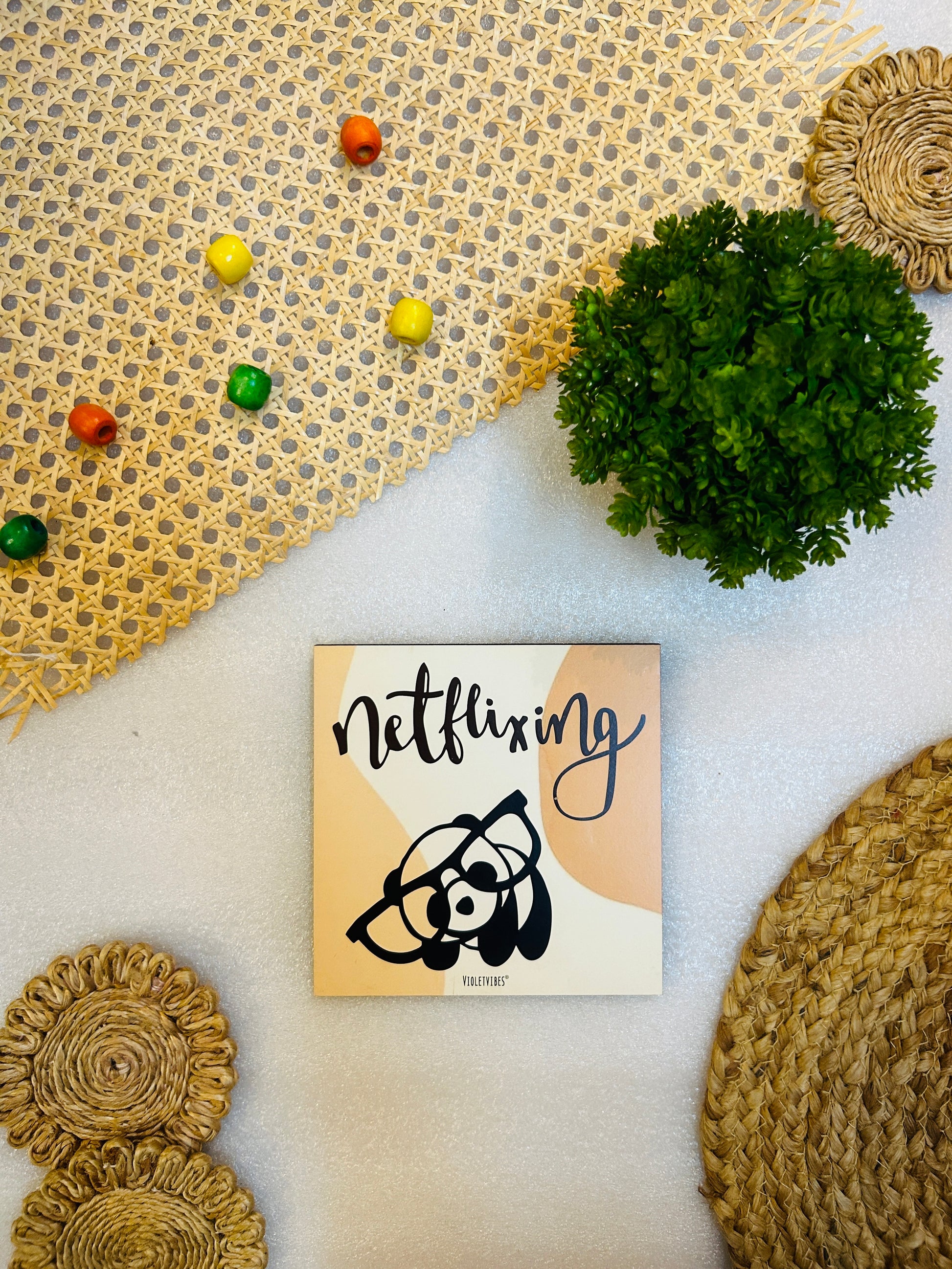 Netflixing | 6 inches Square Hangings or Stick-ons