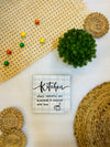 Kitchen where memories are homemade & Seasoned with love | 6 inches Square Hangings or Stick-ons