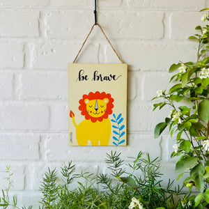 Be Brave (Lion) | Kids Room Decor