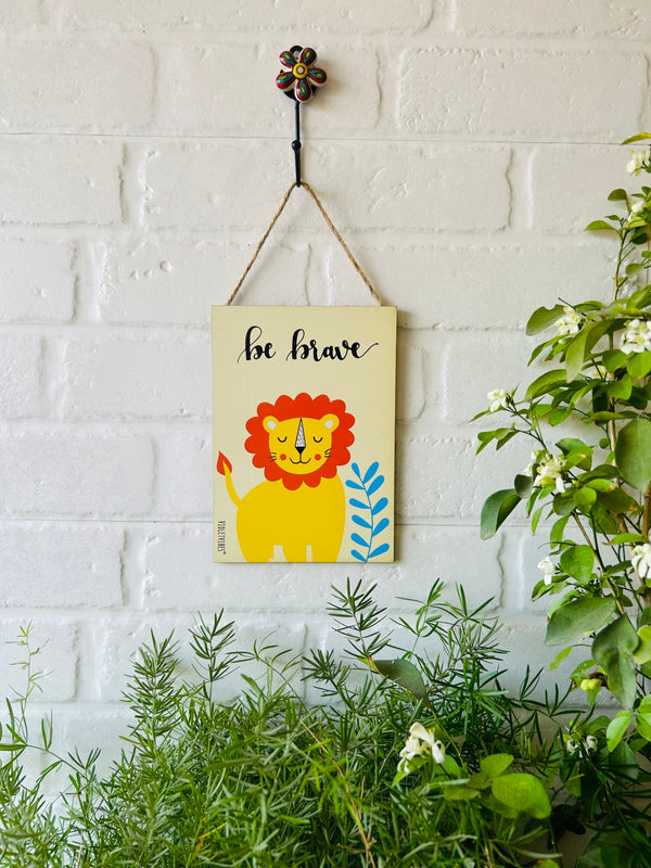 Be Brave (Lion) | Kids Room Decor
