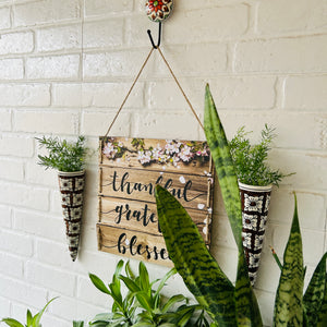 Thankful grateful blessed | Brown balcony combo