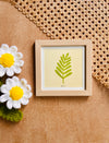 Serene Leaves 1 | Small Glass Wall frame