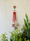 Macrame Melodies | CHERRY (Set of 3 'ceramic' hanging bells) + Ceramic hook