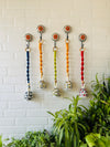 SET OF FIVE | Ceramic Macrame Bells with Ceramic Hooks (Buy 4 get 1 free)