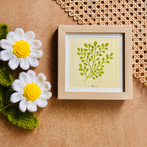 Serene Leaves 2 | Small Glass Wall frame