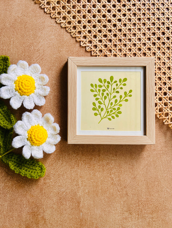 Serene Leaves 2 | Small Glass Wall frame