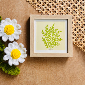 Serene Leaves 8 | Small Glass Wall frame