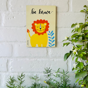Be Brave (Lion) | Kids Room Decor