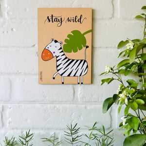 Stay Wild (Zebra) | Kids Room Decor