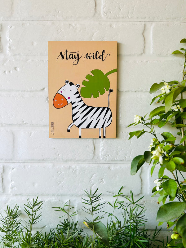 Stay Wild (Zebra) | Kids Room Decor