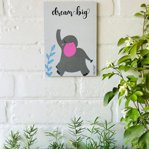 Dream Big (Elephant) | Kids Room Decor