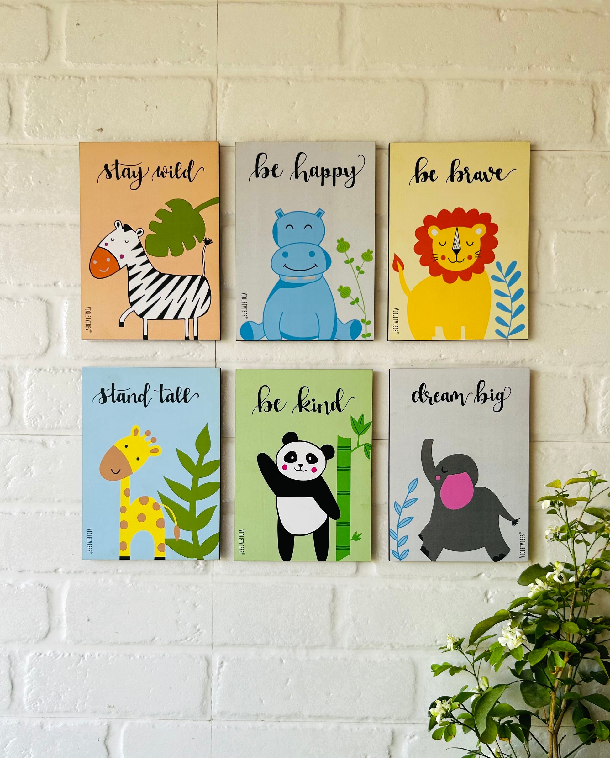 Jungle Theme - Set of 6 | Kids Room Decor