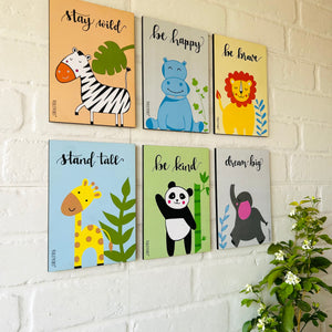 Jungle Theme - Set of 6 | Kids Room Decor