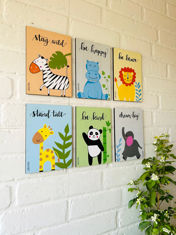 Jungle Theme - Set of 6 | Kids Room Decor