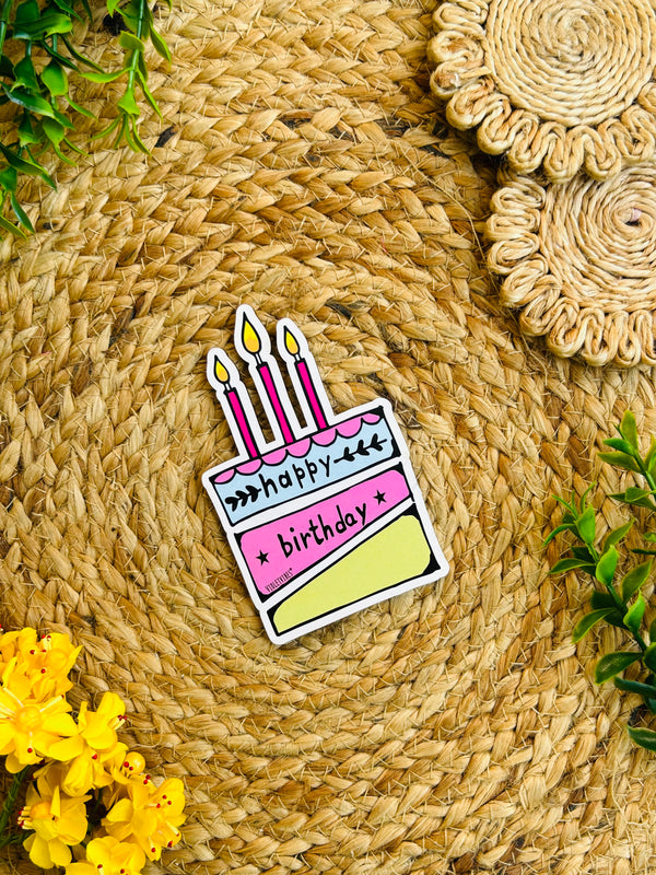 Happy Birthday | Shape Magnet (Customizable)