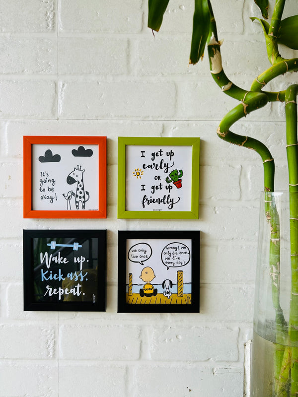 Restroom Decor Frames | Set of 4 | Option 2