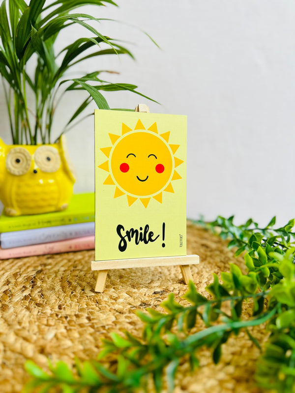 Smile | Table Top with wooden easel stand