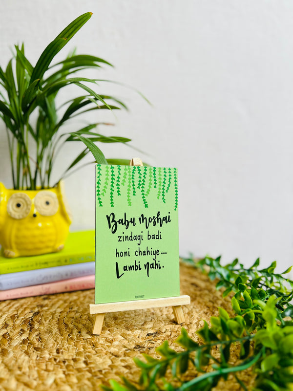 Babumoshai.... | Table Top with wooden easel stand