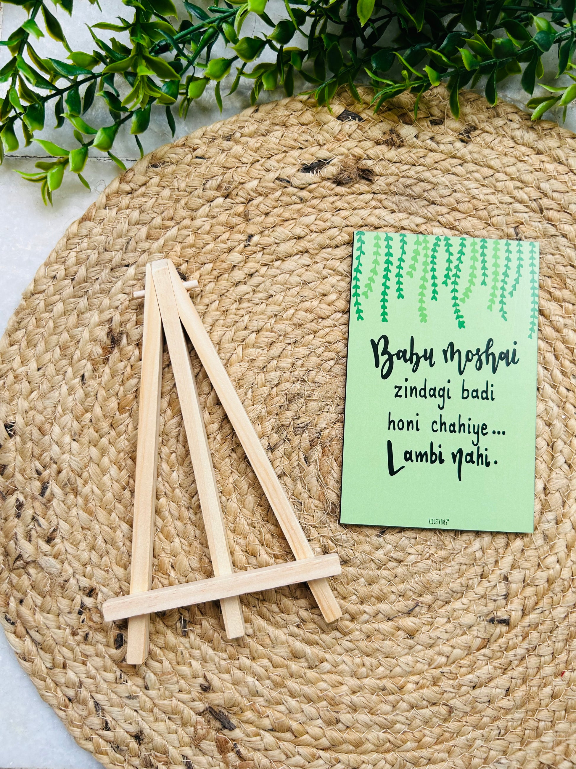 Babumoshai.... | Table Top with wooden easel stand