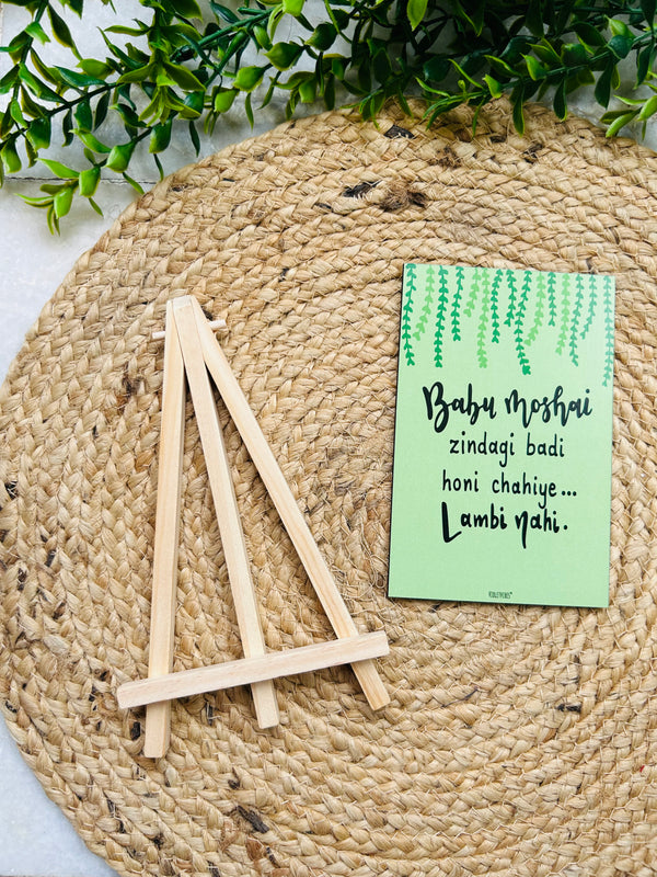 Babumoshai.... | Table Top with wooden easel stand