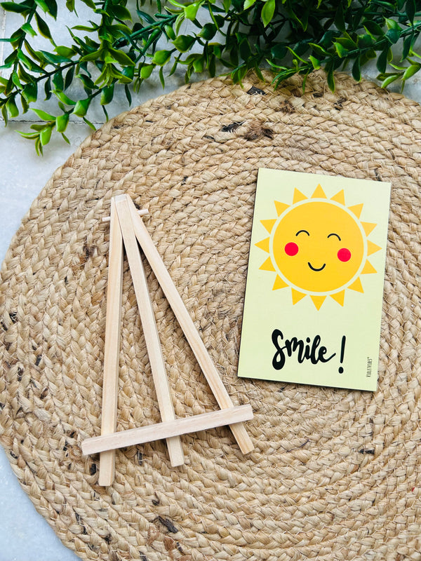 Smile | Table Top with wooden easel stand