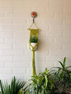 Miniature Macrame Plant Hangers | With pot and flower hook