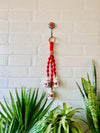 Mini Macrame Melodies | CHERRY (Set of 3 'ceramic' hanging bells) + Ceramic hook