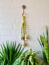 Mini Macrame Melodies | EVERGREEN (Set of 3 'ceramic' hanging bells) + Ceramic hook