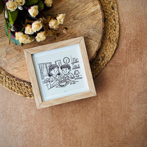 One where we made midnight Maggi | No caption Needed Wall Frame